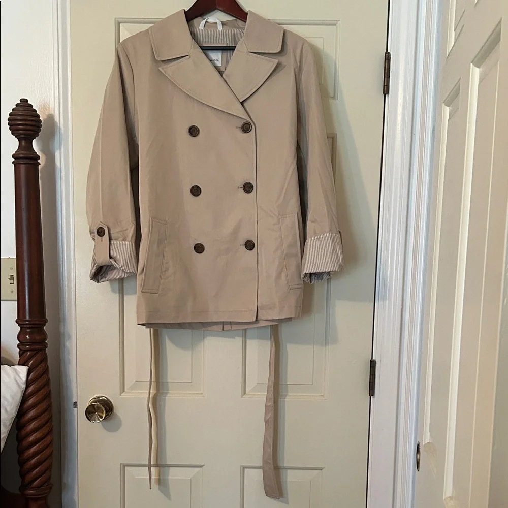 Weatherproof Tan Double-Breasted Trench Coat - Picture 1 of 9